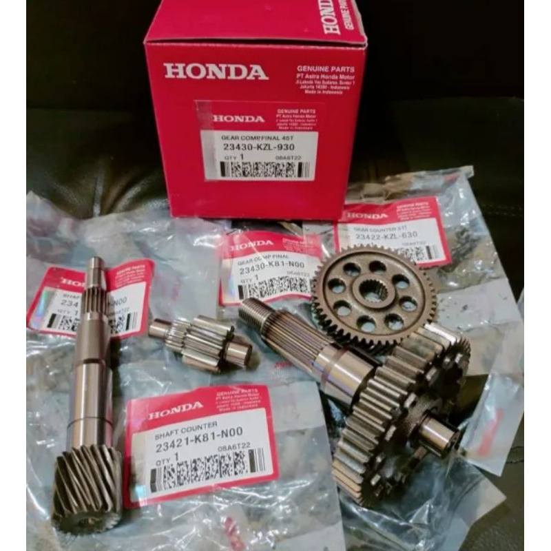 Jual GIGI RASIO SET PLUS AS RODA BELAKANG KZL. HONDA BEAT FI, SCOPY FI ...
