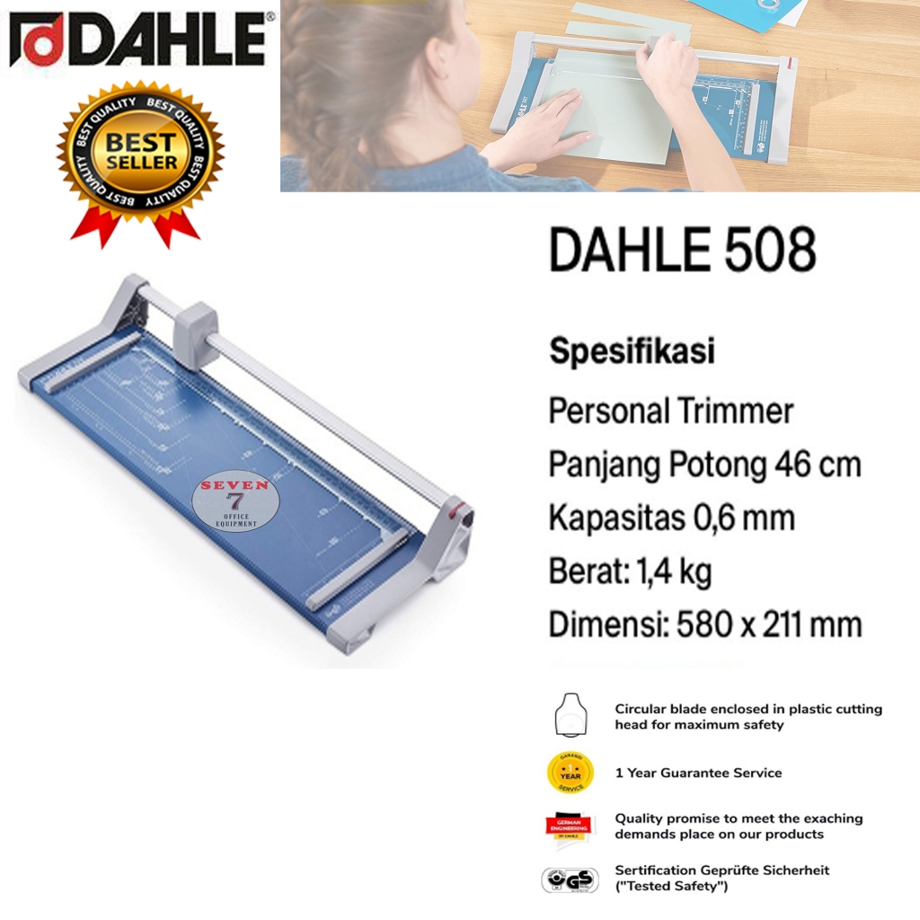 Jual Pemotong Kertas Dahle 508 Trimmer Paper Cutter Alat Potong Manual