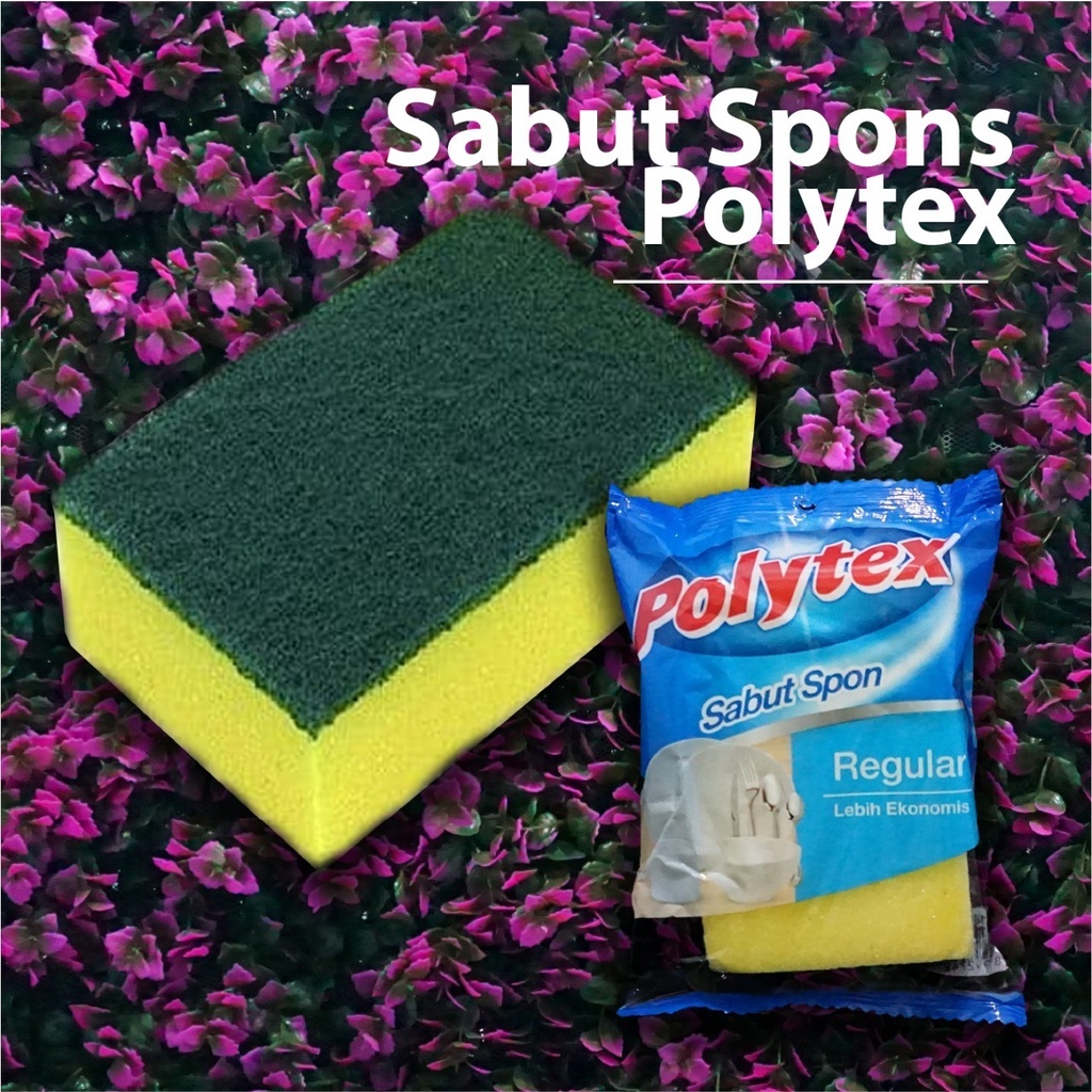 Jual Polytex SABUT SPON Regular - Sponge Cuci Piring Serbaguna | Shopee ...