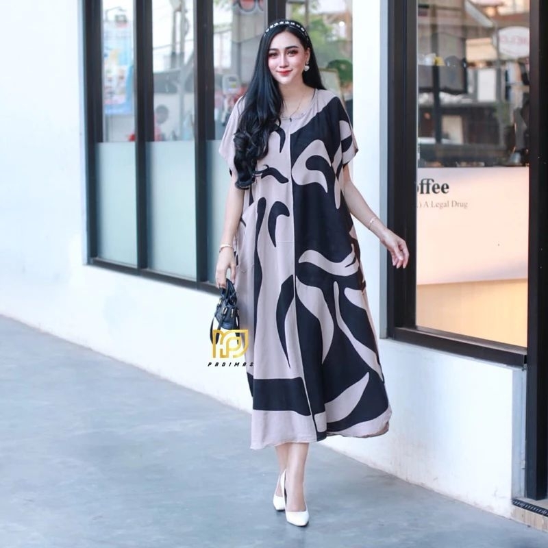 Jual Daster Lowo Monochrome Jumbo Ld 130cm/Daster Kekinian Rayon ...