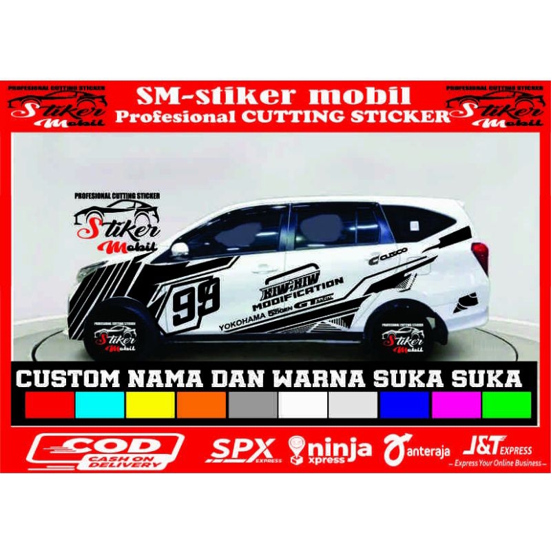 Jual stiker mobil calya sigra avanza xenia rush terios dll stiker ...