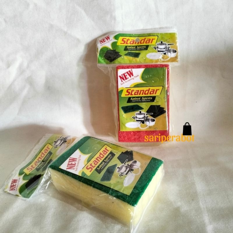 Jual Sabut Spons 2 Lapis / Sabut Spons STANDAR | Shopee Indonesia