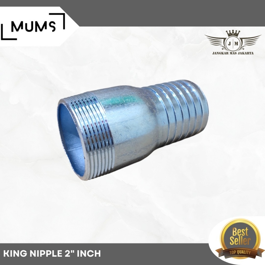 Jual King Nipple 2 Inch Nepel Selang Galvanis Sambungan Pipa Npt 2 ...
