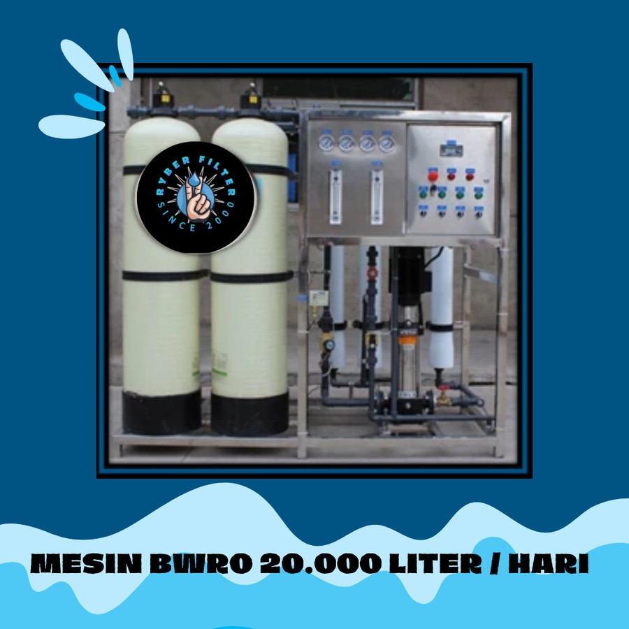 Jual MESIN BWRO 20.000 LITER PERHARI / MESIN RO AIR PAYAU 20M3 PERDAY ...