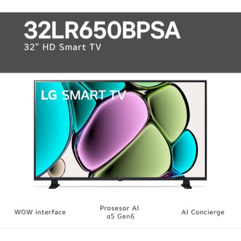 Pantalla LG SMART TV 32'' SMART TV con ThinQ AI 32LR650BPSA