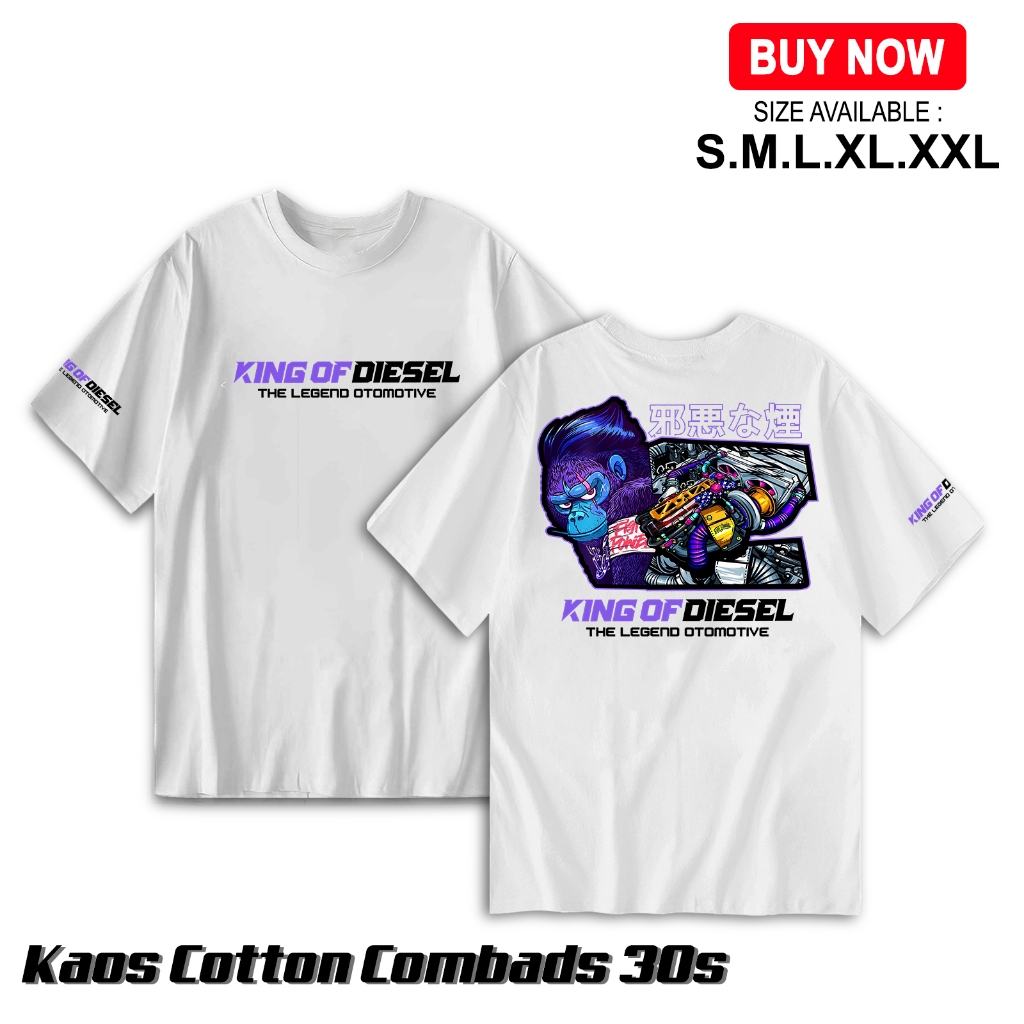 Jual Kaos King Of Diesel Baju Diesel Power Cutton Combed 30s