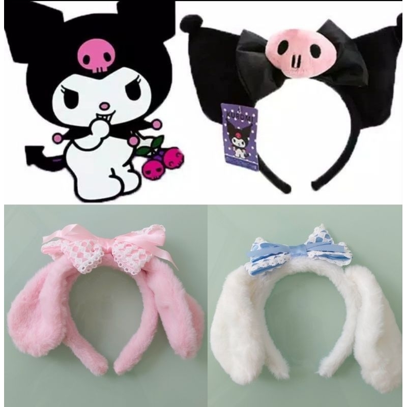 Jual Bando Kuromi Sanrio Cinnamoroll Cinnamonroll My Melody Import Pita Rambut Harajuku Anime