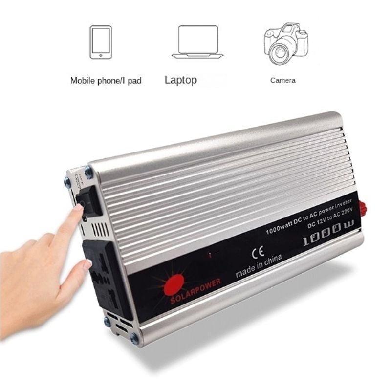 Jual Smart Intelligent Car Power Inverter Mobil DC 12V to AC 220V 1000W ...