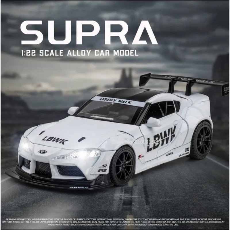 Jual Diecast Mobil Toyota GR Supra LBWK Liberty Walk Die-cast Miniatur ...