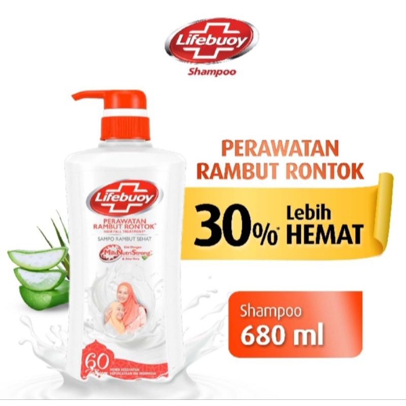 Jual Lifebuoy Shampoo Perawatan Rambut Rontok 680 ml | Shopee Indonesia