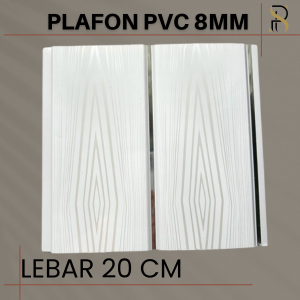 Jual Plafon PVC Putih nat Silver Motif kayu (SP 57) | Shopee Indonesia