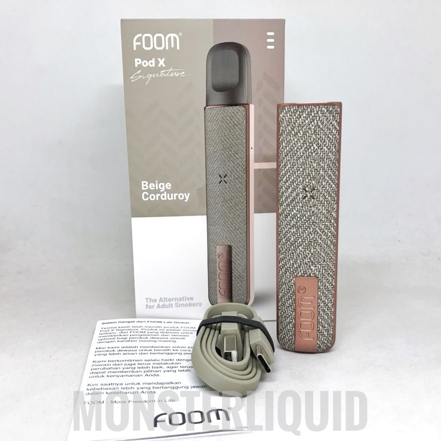 Jual FOOM POD X SIGNATURE POD KIT 600MAH BY FOOM LAB AUTHENTIC | Shopee ...