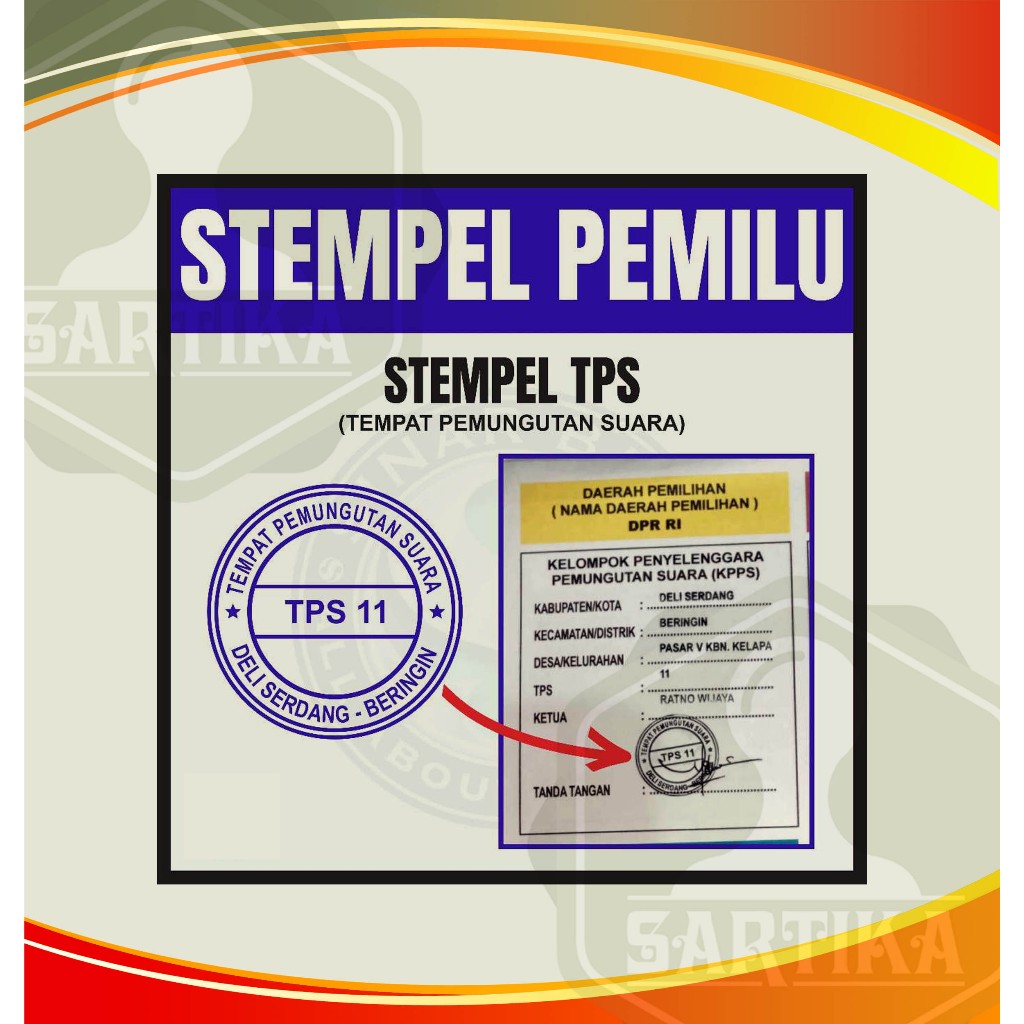 Jual Stempel Pemilu, Stempel Surat Suara, Stempel TPS, Stempel PPS ...