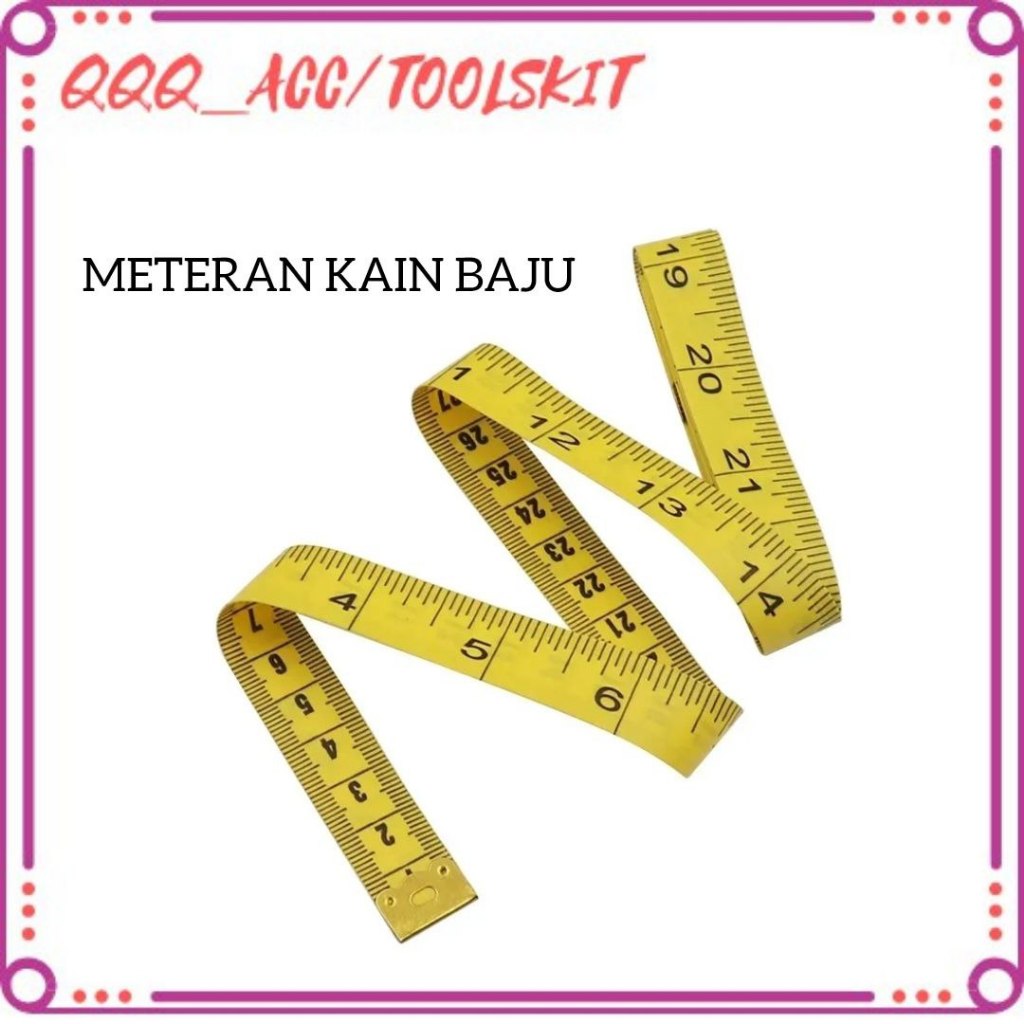 Jual Meteran kain meteran mini alat ukur kain meteran baju meteran ...