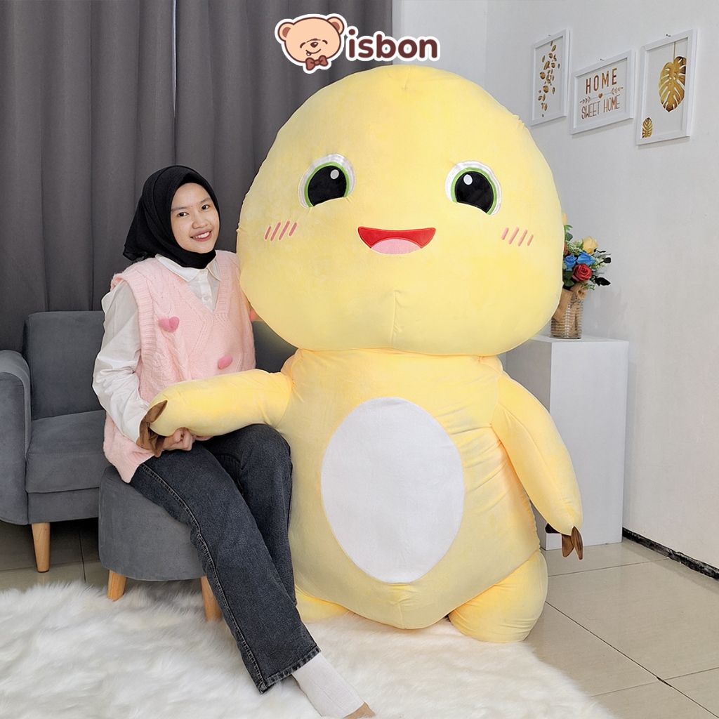 Jual ISTANA BONEKA Giant Yellow Dino kuning 1,5 meter Super Besar