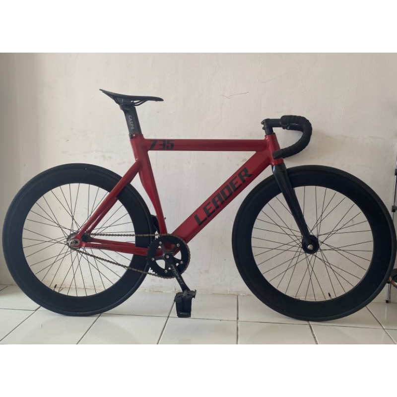 Jual sepeda fixed gear fixie leader 735 fullbike original Shopee