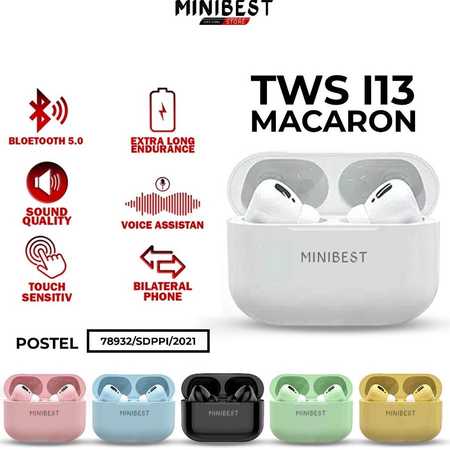 Jual Harga Istimewa Minibest Tws Inpods I Inpods I Pro Headset Bluetooth Macaron