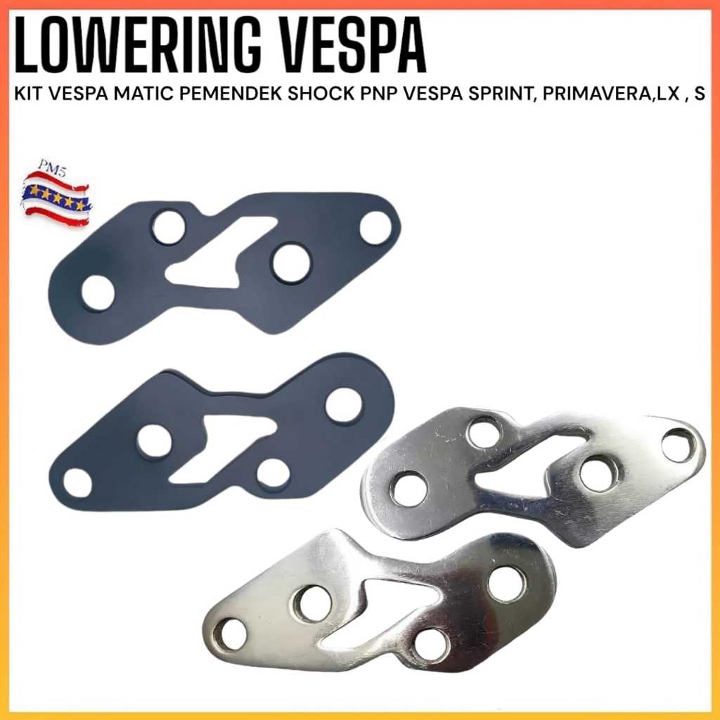 Jual Lowering Kit Vespa Matic Pemendek Shock Vespa Matic PNP Vespa