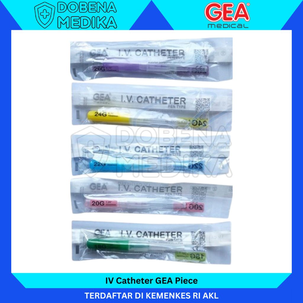 Jual IV Catheter GEA 18 20 22 24 26 G / Abbocath / I.V Cateter / Surflo ...