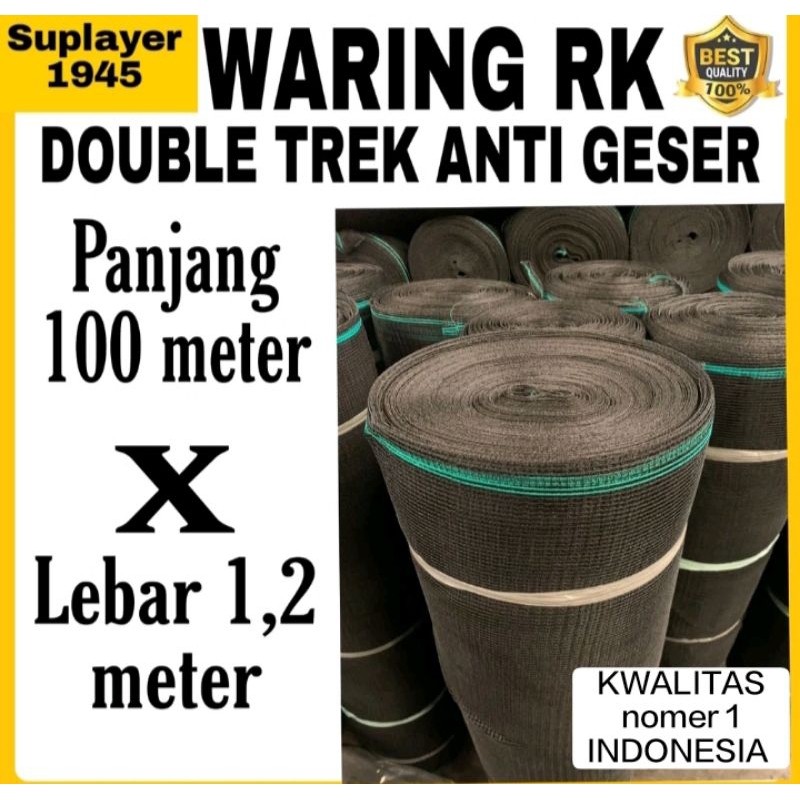 Jual WARING RK ANTI GESER RAJUTAN BENANG DOBLE PANJANG 100Meter x Lebar ...