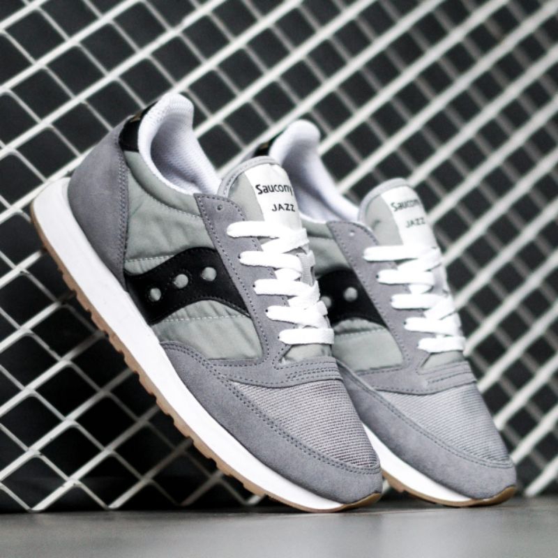 Jual Saucony Jazz Vintage Grey Black Shopee Indonesia