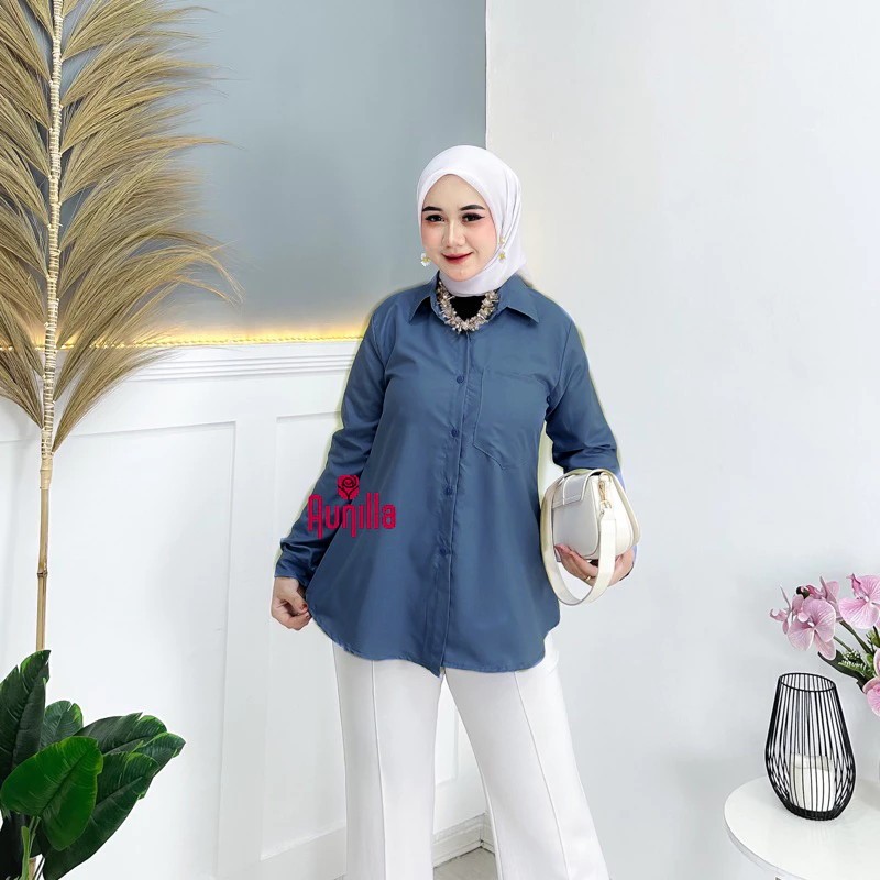 Jual Baju Atasan Wanita Terbaru Oversize Cewek Polos Lengan Panjang Grosir Baju Wanita Kekinian