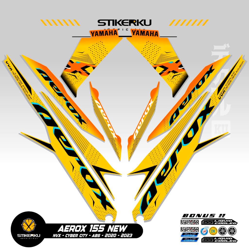 Jual STRIPING AEROX 155 NEW CYBER CITY MOTIF 5 / STIKER AEROX 155 ...