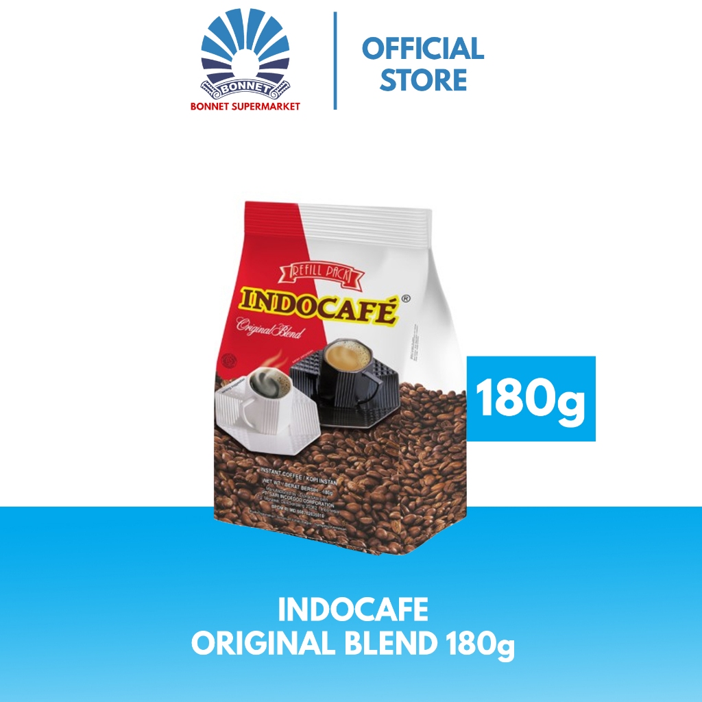 Jual Indocafe Original Blend 180gr Kopi Instant tanpa Ampas Shopee