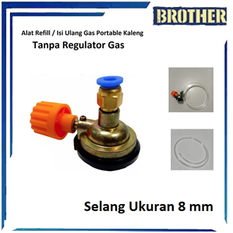 Jual Alat Refill Isi Ulang Gas Portable Tanpa Regulator Selang Mm