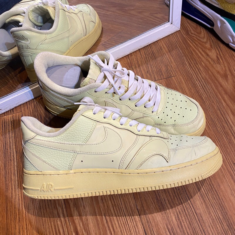 Jual nike air force 1 low misplaced swooshes pale yellow rare limited ...