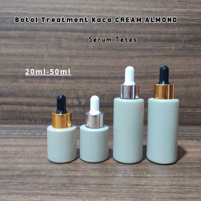 Jual Botol Kaca Cream Serum Tetes Pipet Kaca 20ml 50ml Skincare Botol ...
