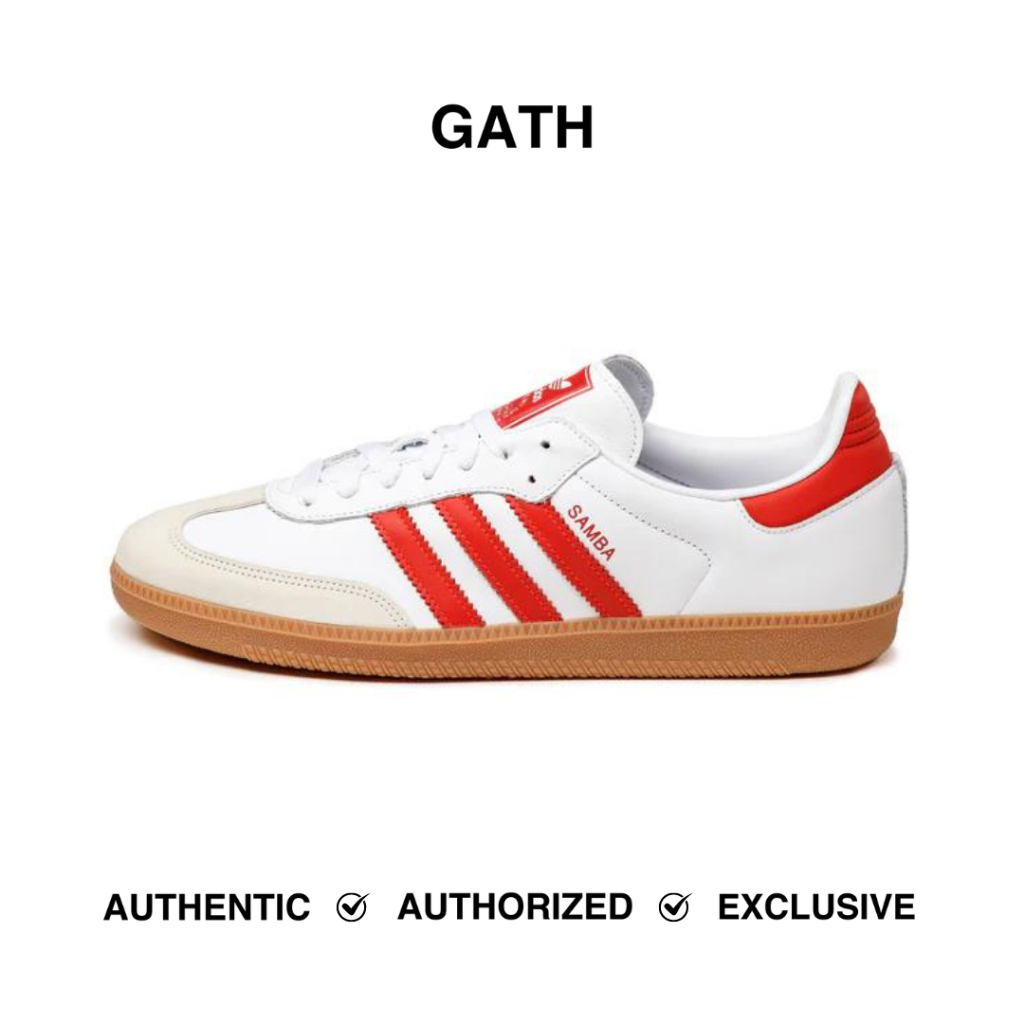 Jual Adidas Samba OG Cloud White Solar Red Off White (IF6513) | Shopee ...