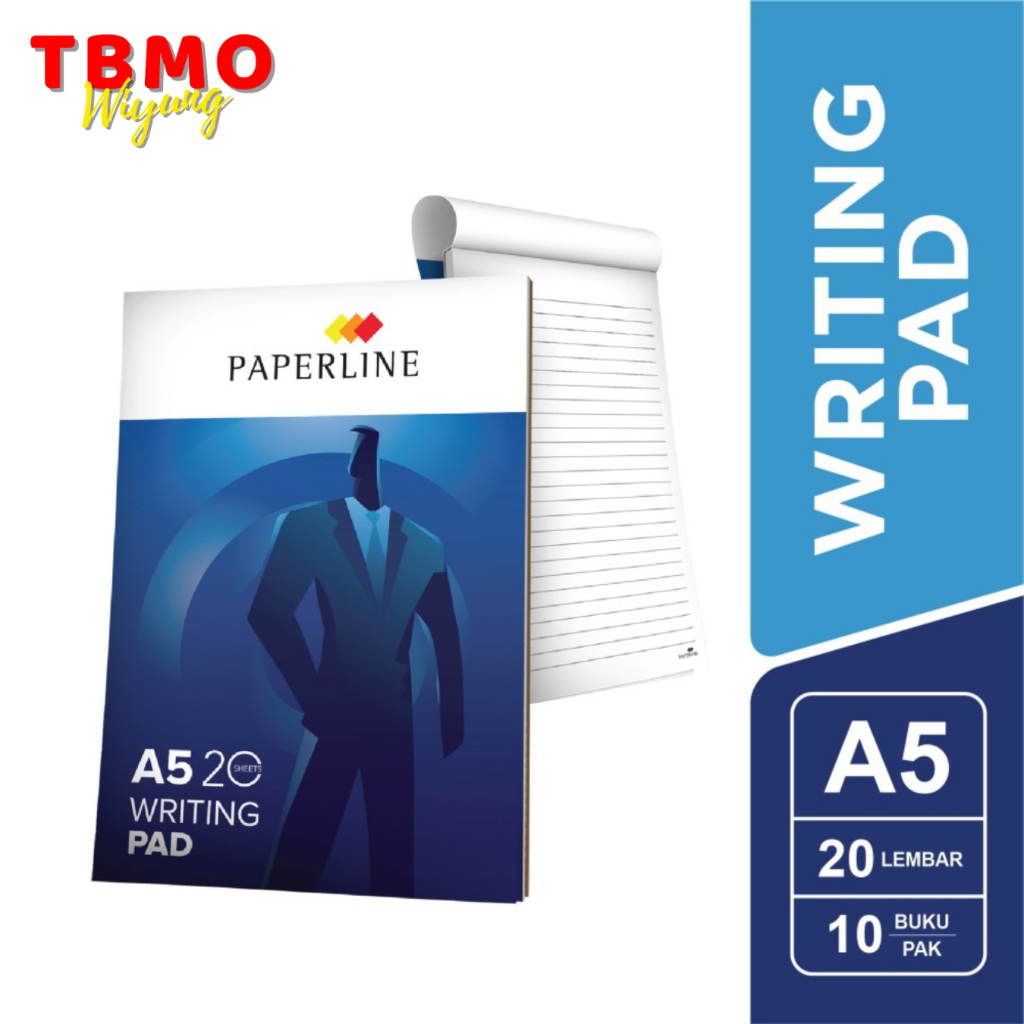 Jual Tbmo Paperline Writing Pad Note Pad A Isi Lembar Per Pack Isi Shopee Indonesia