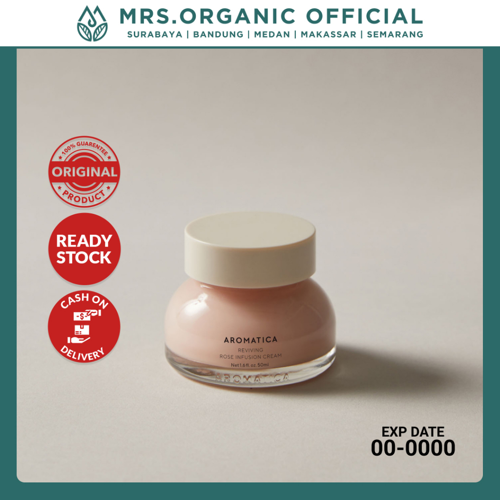 [AROMATICA]  Reviving Rose Infusion Cream 50ml main image 0