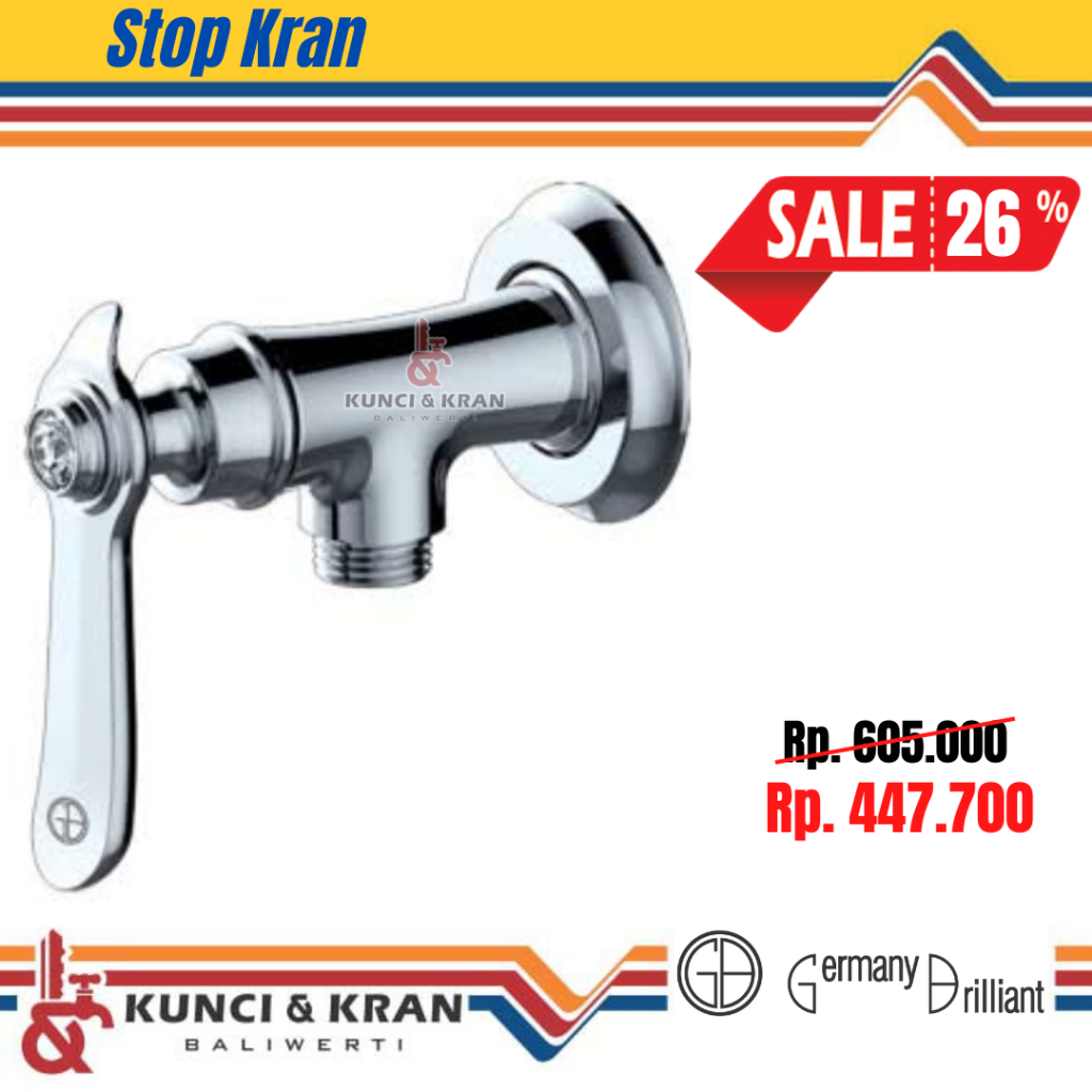 Jual Stop Kran Germany Brilliant Gbc995a Angle Valve Stop Keran Shower