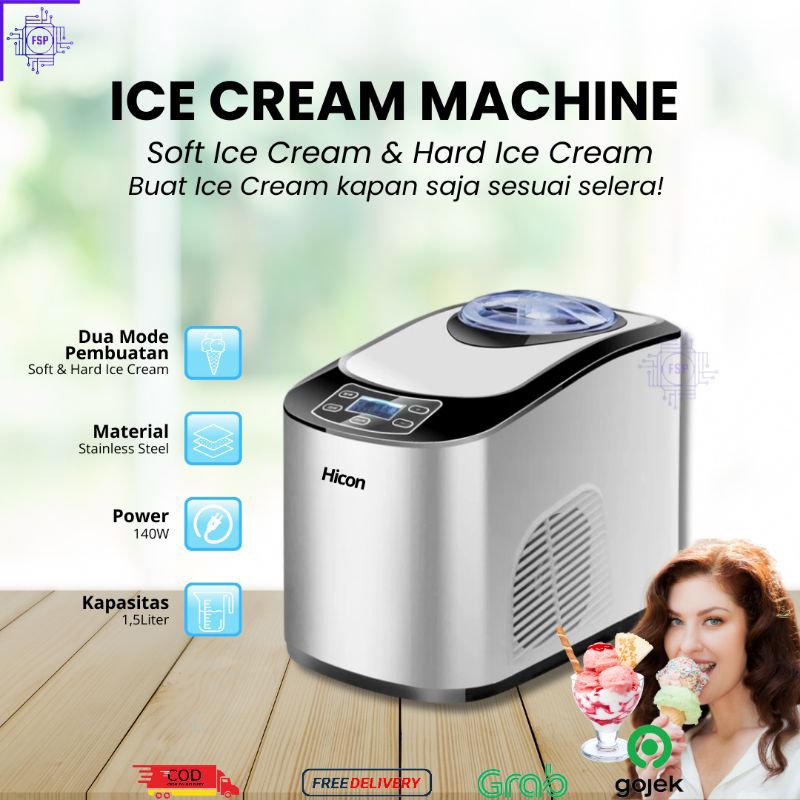 Jual Hicon Ice Cream Maker / Mesin Pembuat Es Krim dan Gelato Shopee