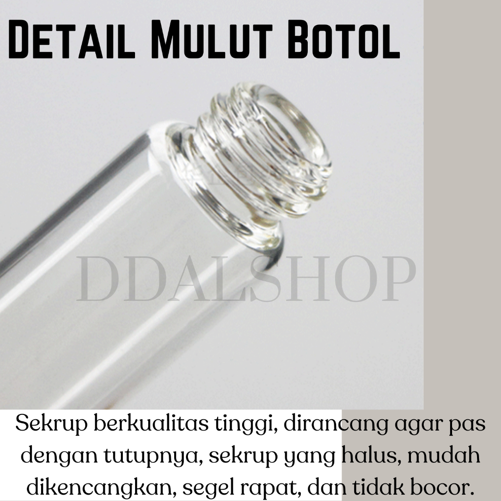 Jual Botol Kosong Essens Cairan Serum Skincare Oil Medis Kaca ...