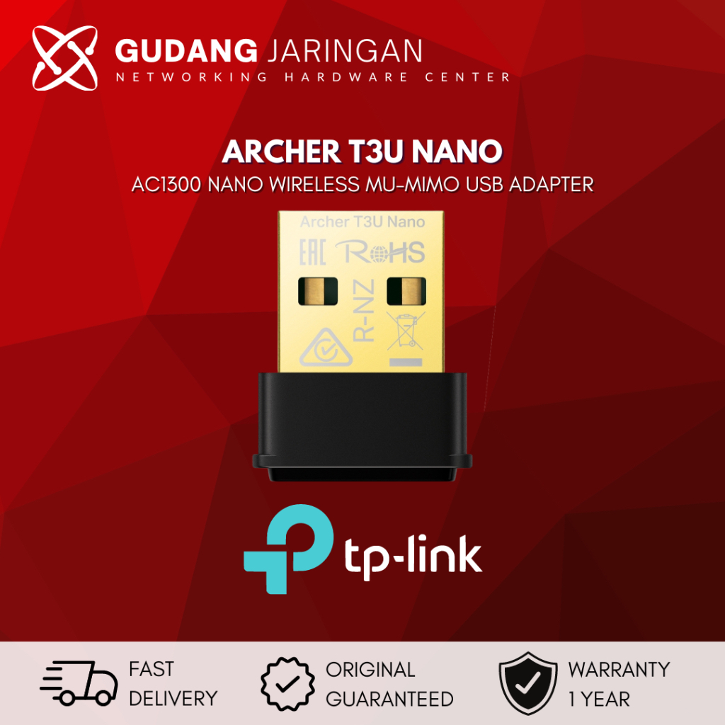 Jual TP-LINK Archer T3U Nano Wireless Adapter AC1300 USB Adapter TPLINK ...