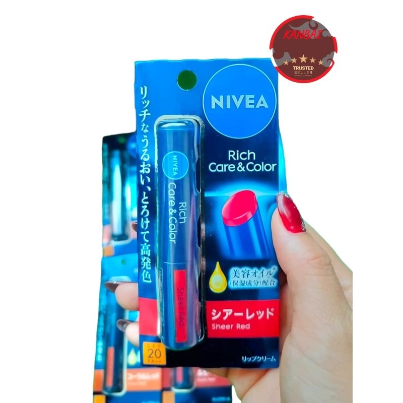 Jual Nivea Rich Care Color Lip Original Japan Shopee Indonesia