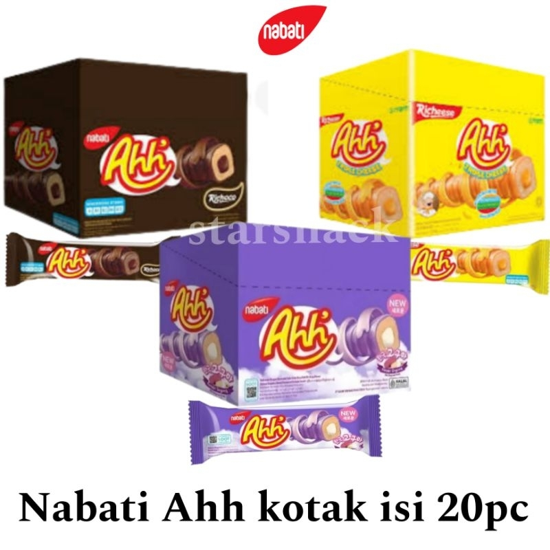 Jual Richeese Nabati Ahh Goguma Coklat Keju isi 20x4gr | Shopee Indonesia