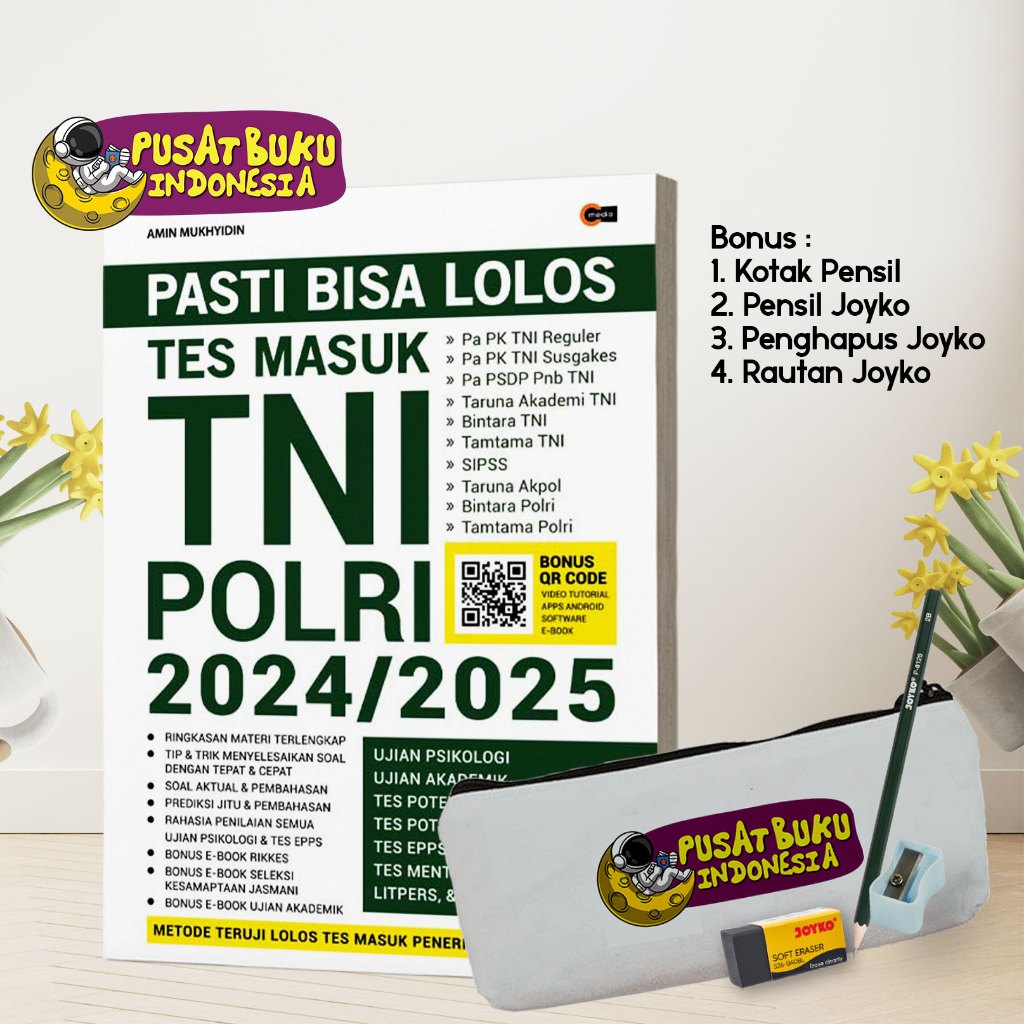 Jual Buku Panduan Belajar Bimbingan Soal Tes Masuk Tni Polri 2024 2025 ...