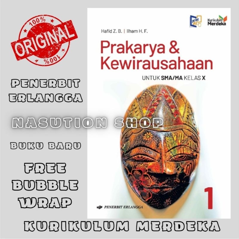 Jual Buku Prakarya Dan Kewirausahaan Kelas 1 / X 10 SMA Erlangga ...