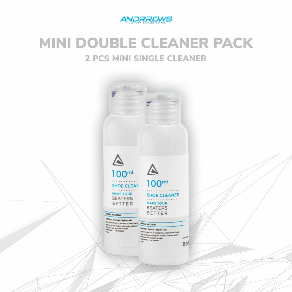 Jual Andrrows - Shoe Cleaner - Mini Double Cleaner 100 ml | Shopee ...