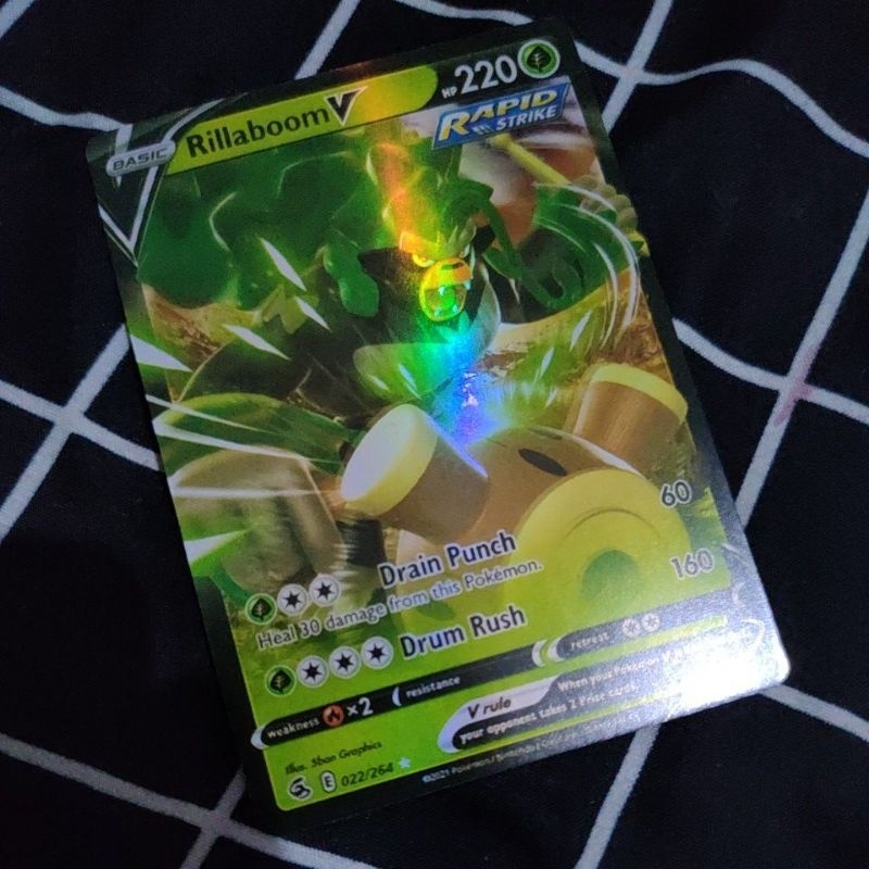Jual Kartu Pokemon Basic Rillaboom V ENG | Shopee Indonesia