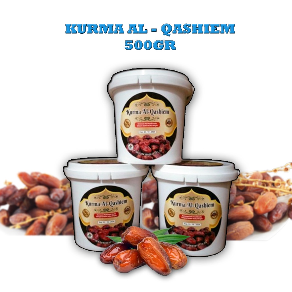 Jual Rgaksesoris Kurma Al Qashiem Ember 500 Gram 700 Gram Expired 2025 Shopee Indonesia 8425