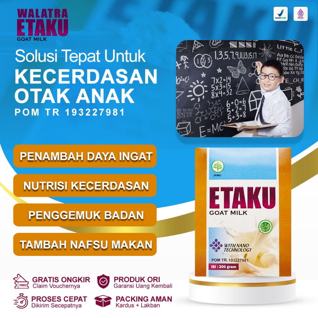 Jual Vitamin Otak Cerdas Penambah Daya Ingat Kuat Nutrisi Kecerdasan ...