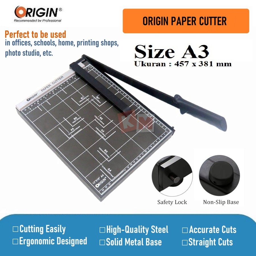 Jual Pemotong Kertas Paper Cutter Origin A3 Pcc A3r Shopee Indonesia