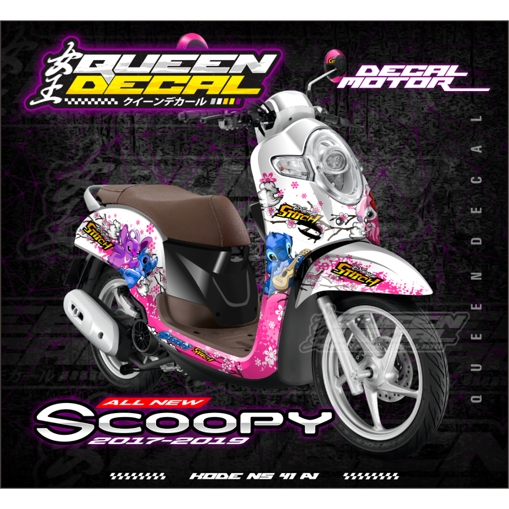Jual Decal Scoopy Full Body Decal Stiker Honda All Newe Scoopy - Stiker ...