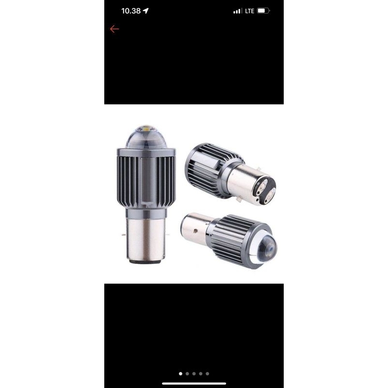 Jual Bohlamp lampu depan Led sorot laser bilet vespa super sprint px ...