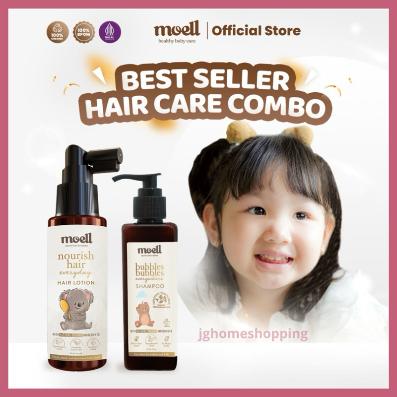 Jual moel hair lotion penumbuh rambut bayi dan shampoo khusus baby ...